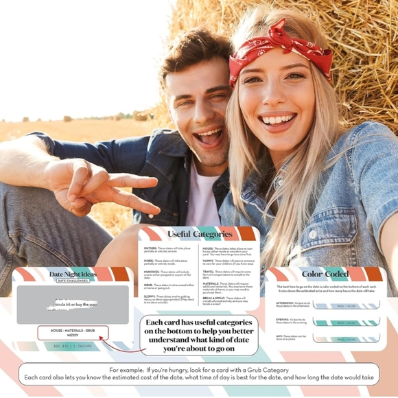 Date Night Ideas (35 Scratch Off Dates) - Picture 4 of 4